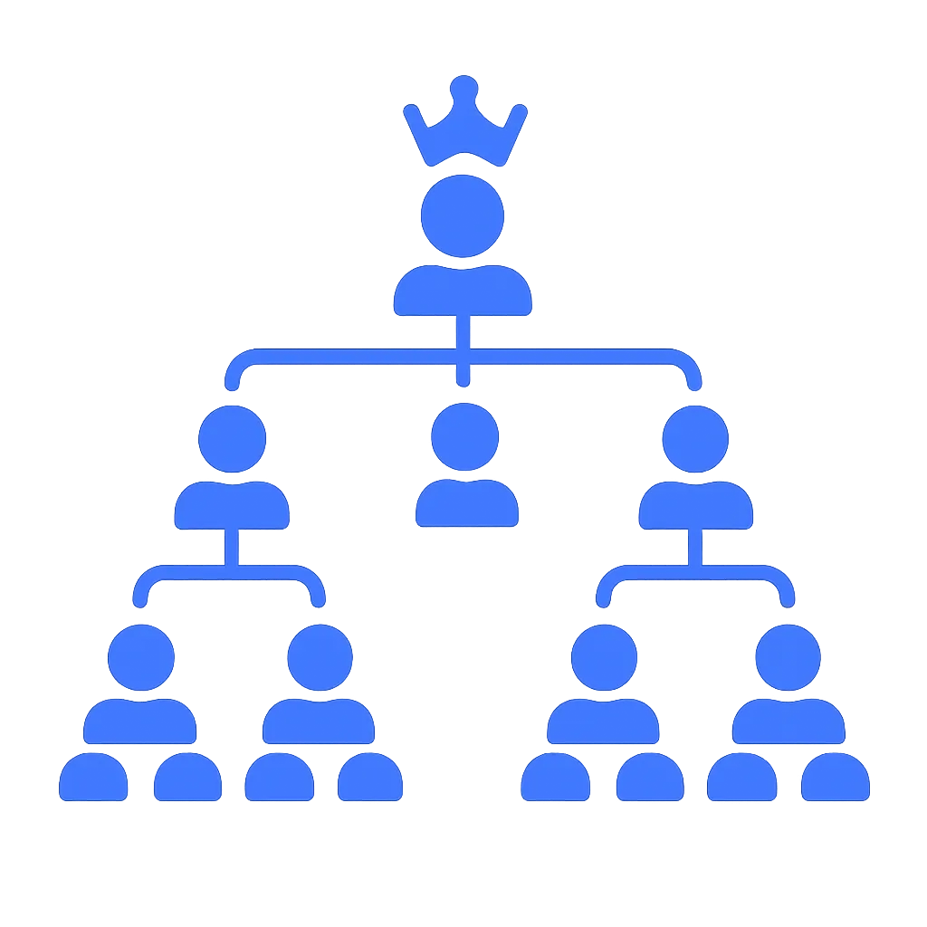 Master reseller icon representing multi-level reseller hierarchy
