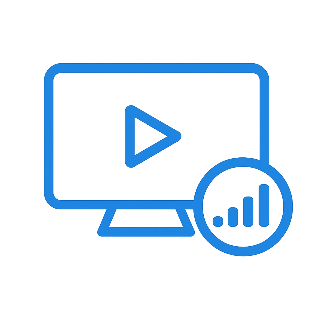 stable and reliable iptv streaming icon